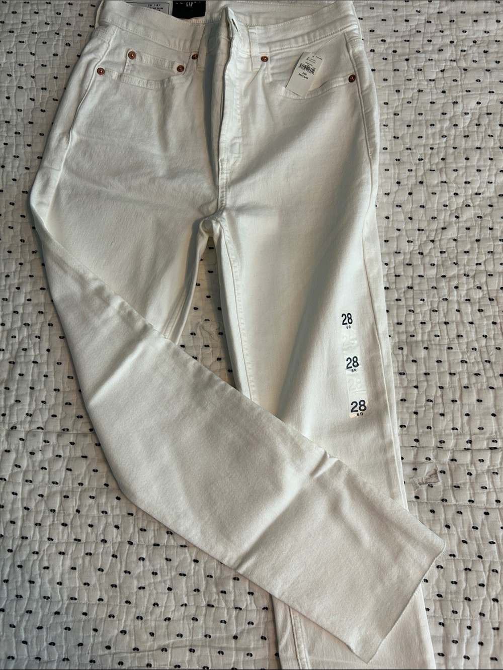 GAP Women's High-Rise White Jeans